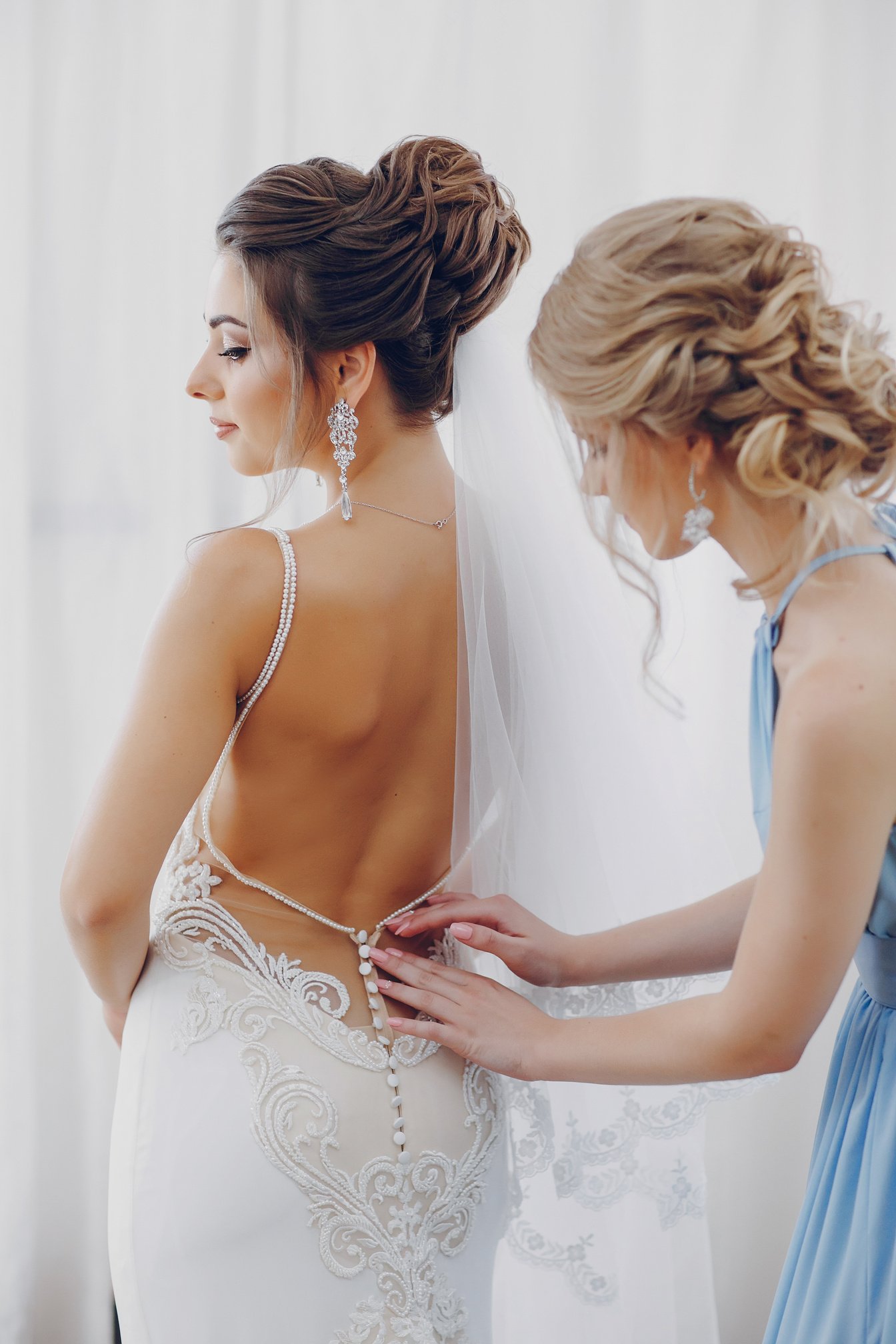 Bride with Bridesmaid